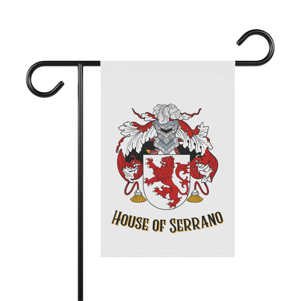 Serrano Family Crest Garden Flag