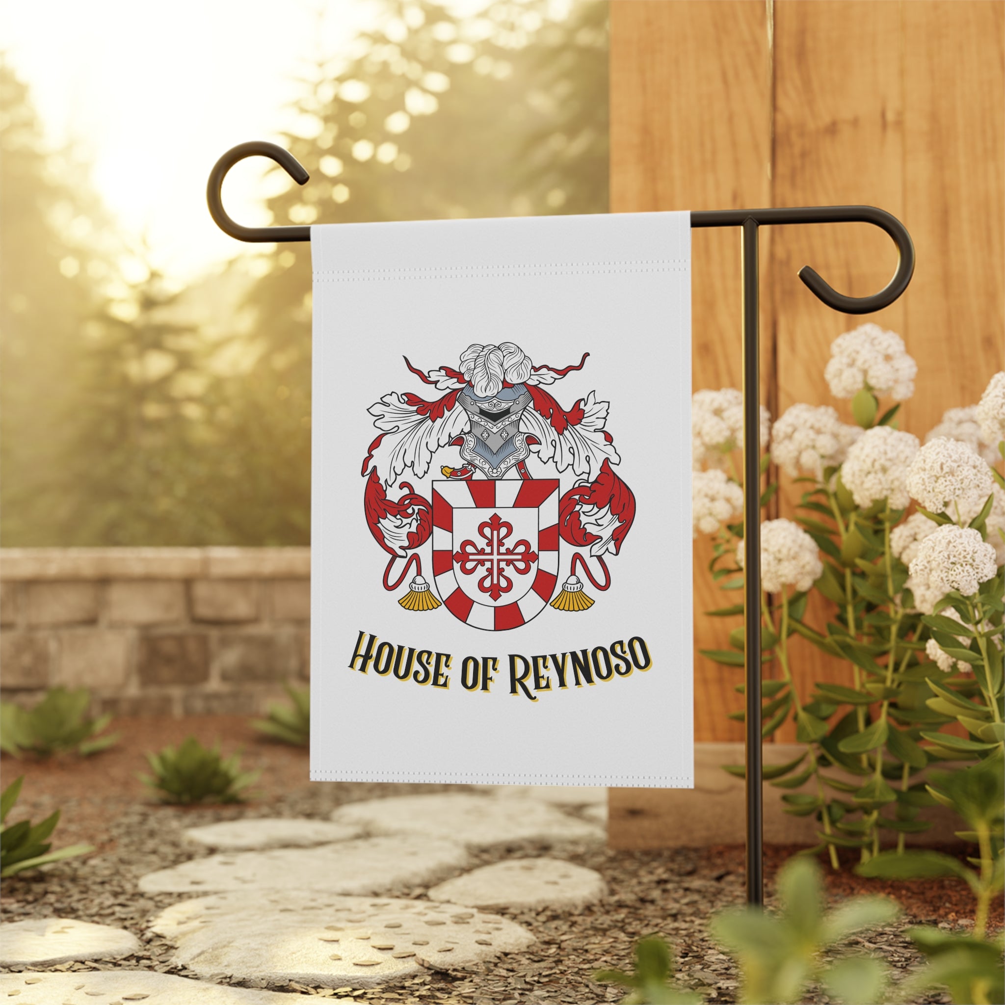 Reynoso Family Crest Garden Flag