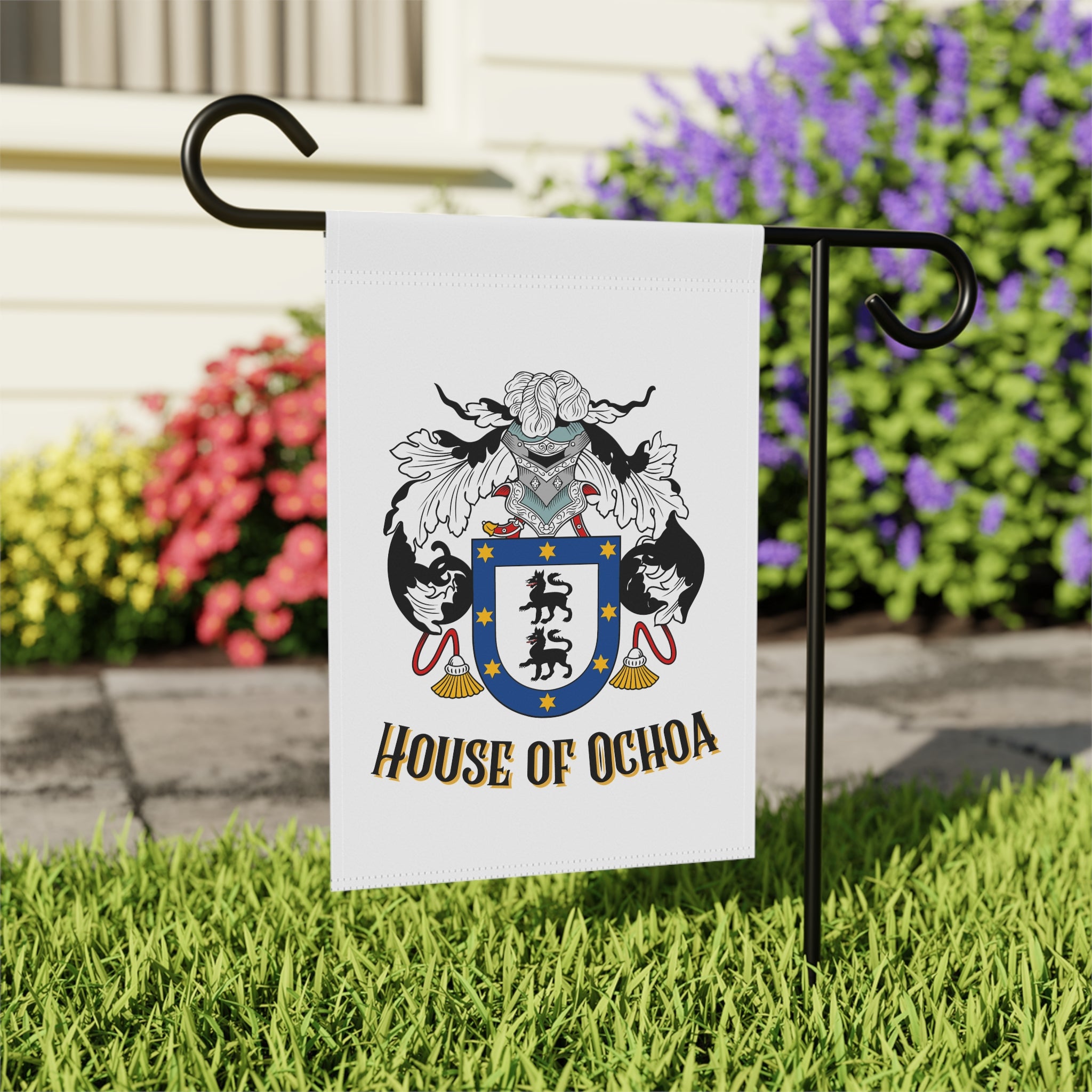 Ochoa Family Crest Garden Flag