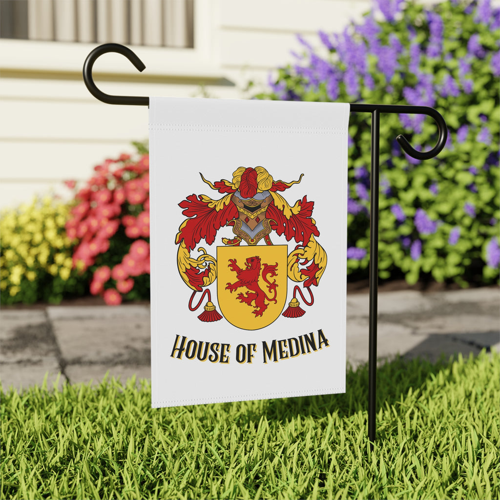 Medina Family Crest Garden Flag