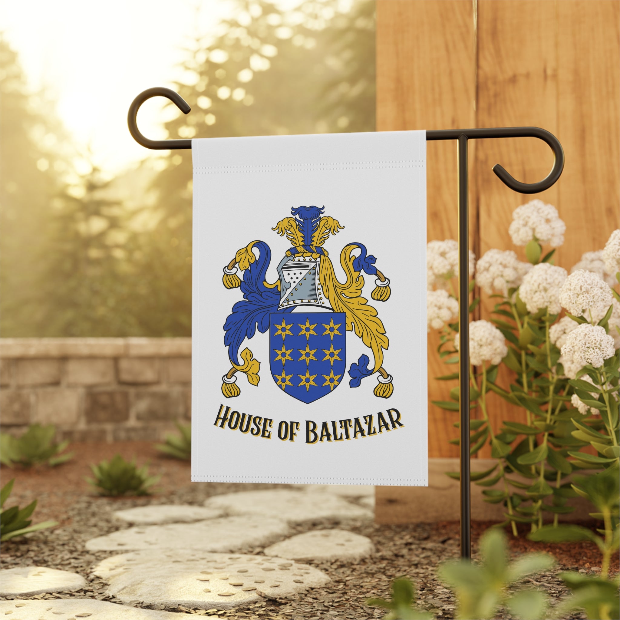 Baltazar Family Crest Garden Flag